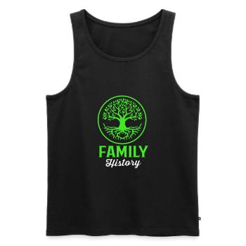 Family tree genealogy - Men's Premium Organic Tank Top - black - Front - Michal (187cm)