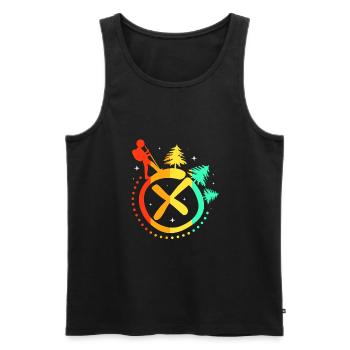 Geocaching Geocache Geocacher - Männer Premium Bio Tank Top - Schwarz - Vorne - AI Model Male 178 light (178cm)