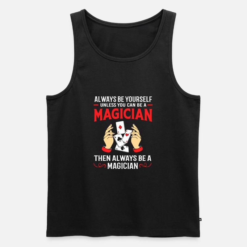 Zauberer - Männer Premium Bio Tank Top - Schwarz