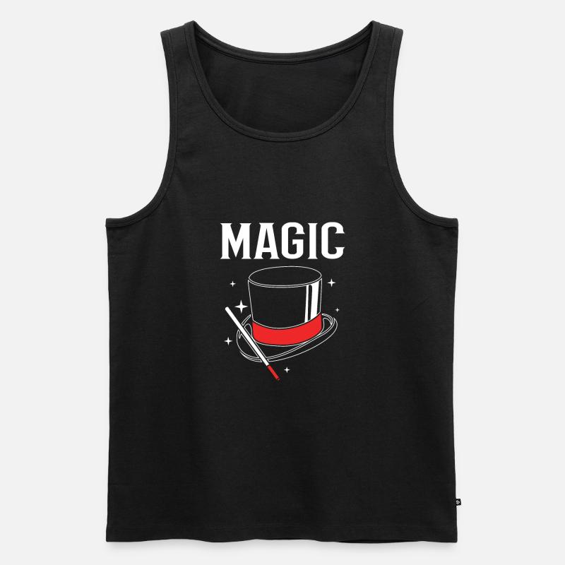 Zauberer - Männer Premium Bio Tank Top - Schwarz
