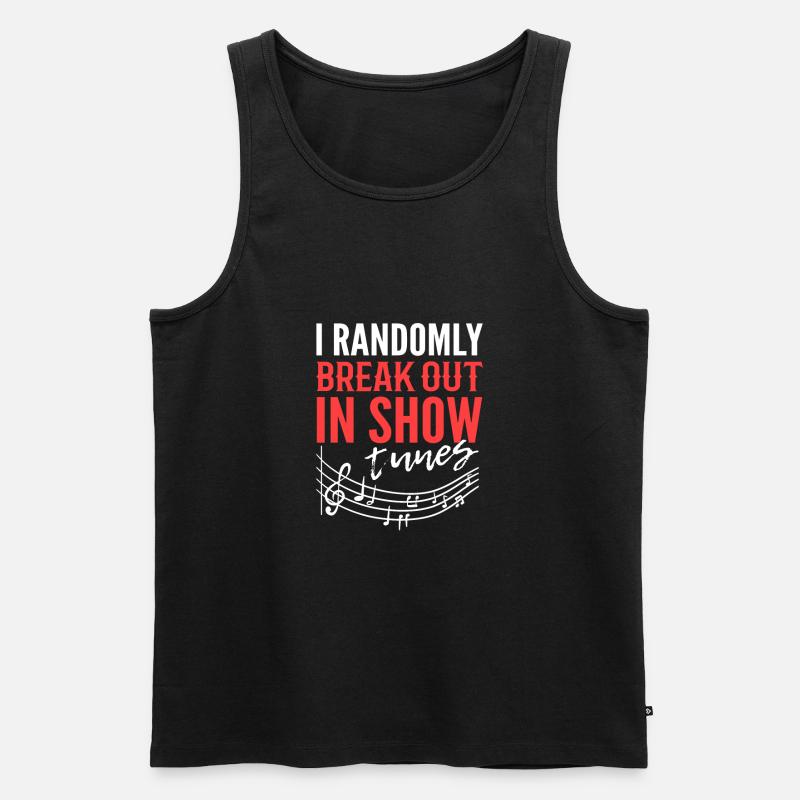 Theater - Männer Premium Bio Tank Top - Schwarz