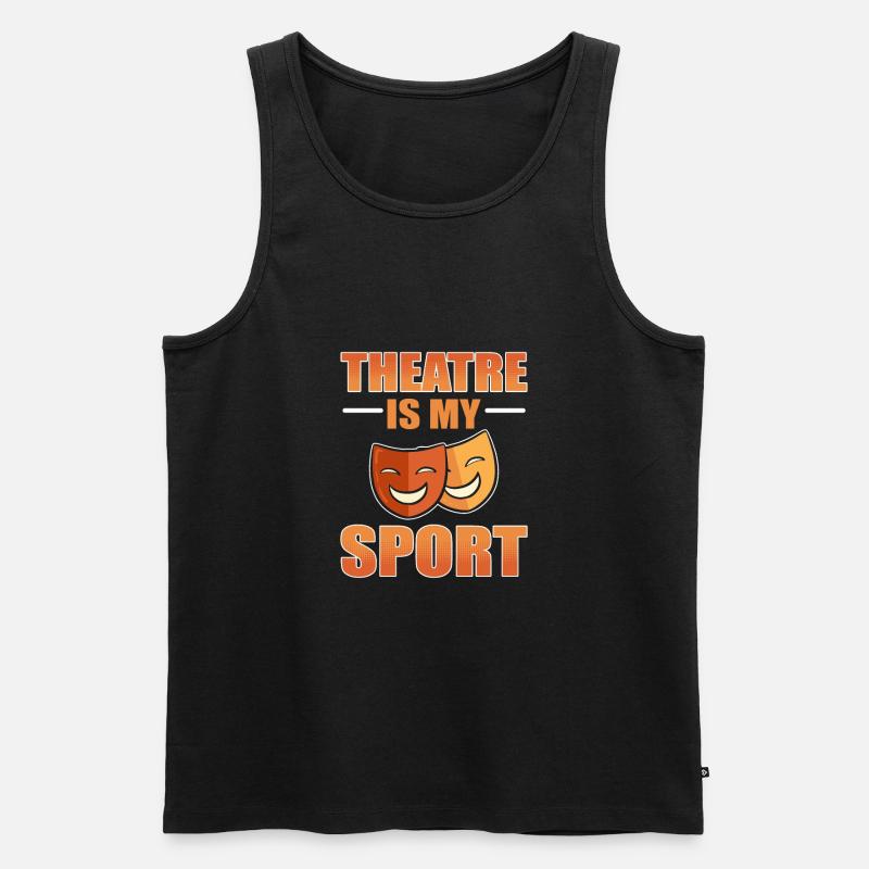Theater - Männer Premium Bio Tank Top - Schwarz