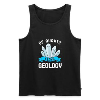 Géologue Géologie - Débardeur bio Premium Homme - noir - Devant - Michal (187cm)