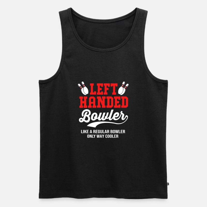 Bowling - Männer Premium Bio Tank Top - Schwarz