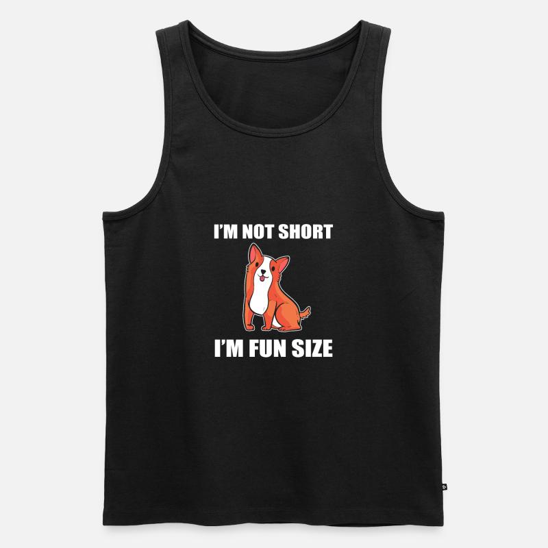 Corgi - Männer Premium Bio Tank Top - Schwarz