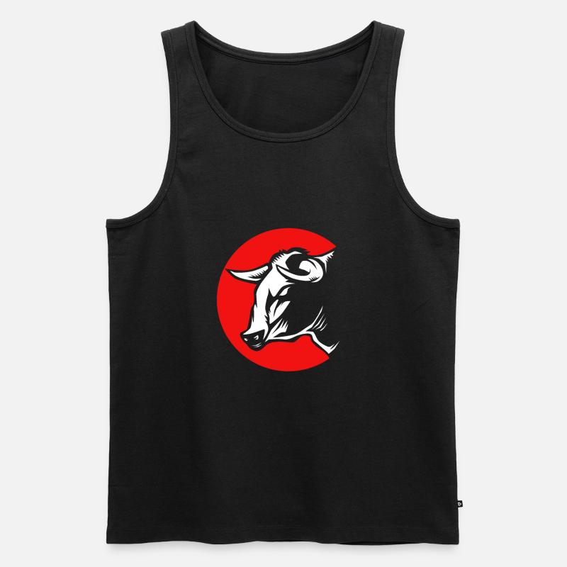 Rodeo - Männer Premium Bio Tank Top - Schwarz