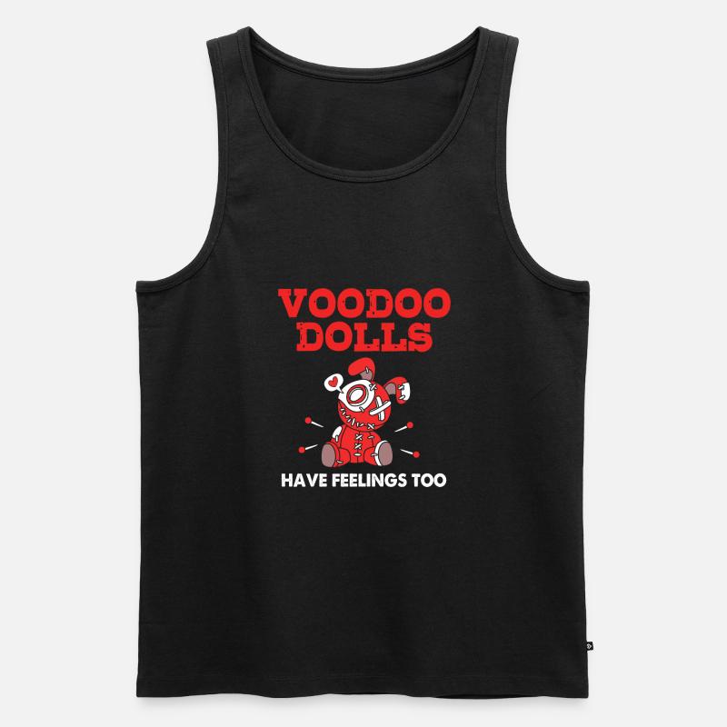 Voodoo - Männer Premium Bio Tank Top - Schwarz