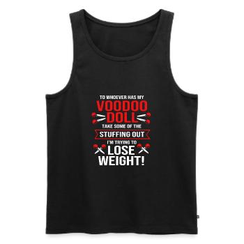 Voodoo - Männer Premium Bio Tank Top - Schwarz - Vorne - AI Model Male 178 light (178cm)