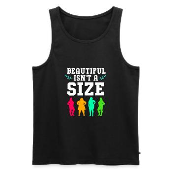 Body Positivity Feminist Feminismus Feministin - Männer Premium Bio Tank Top - Schwarz - Vorne - Michal (187cm)