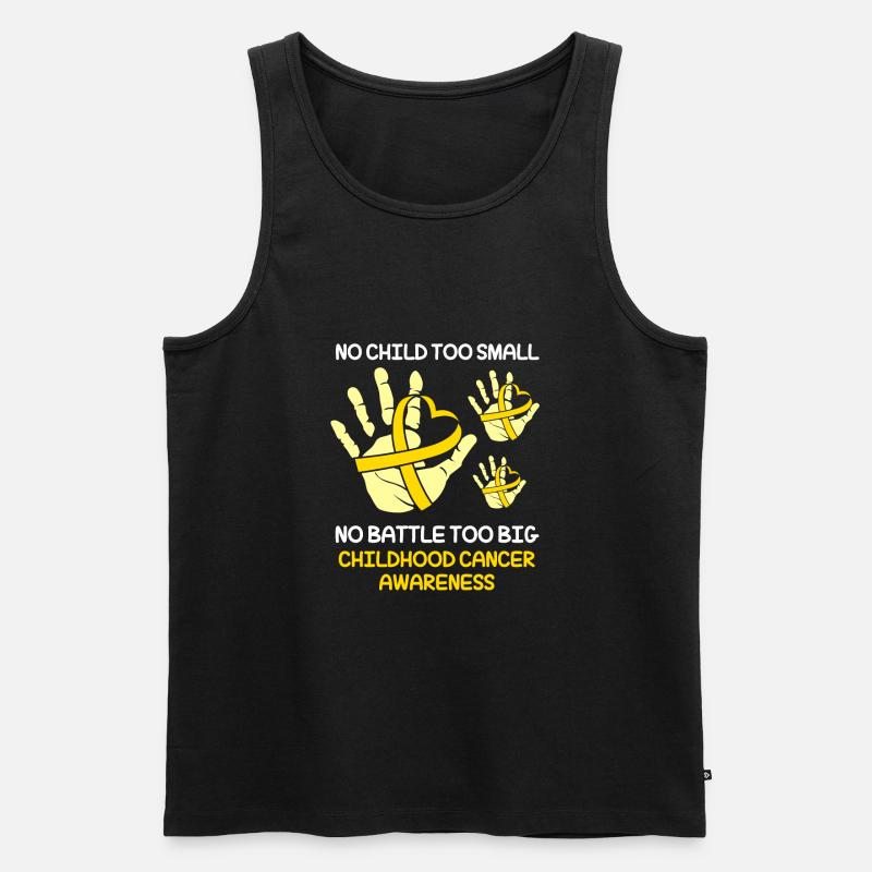 Krebs Kind Krebs-Überlebender - Männer Premium Bio Tank Top - Schwarz