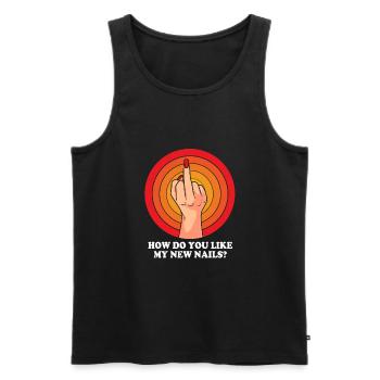 Kosmetikerin - Männer Premium Bio Tank Top - Schwarz - Vorne - Michal (187cm)