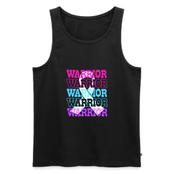 Thyroid cancer Thyroid cancer - Men's Premium Organic Tank Top - black - Front - AI Model Male 178 light (178cm)