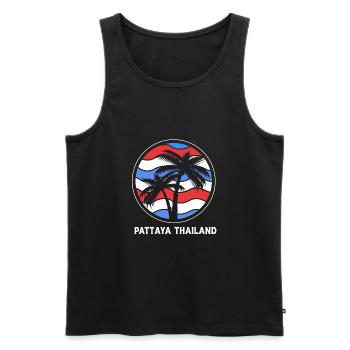 Thailand Pattaya - Men's Premium Organic Tank Top - black - Front - Michal (187cm)