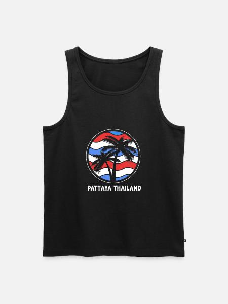 Thailand Pattaya - Men's Premium Organic Tank Top - black