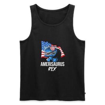 Fourth of July National Colors National Day United States - Men's Premium Organic Tank Top - black - Front - AI Model Male 178 light (178cm)