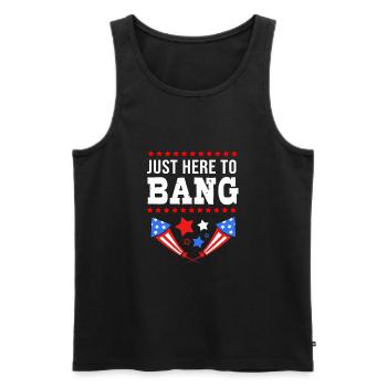 Fourth of July National Colors National Day United States - Men's Premium Organic Tank Top - black - Front - AI Model Male 178 light (178cm)
