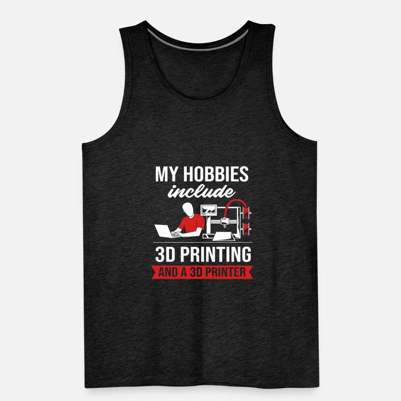 3D Printing Printing Prototype Men's Premium Organic Tank Top
