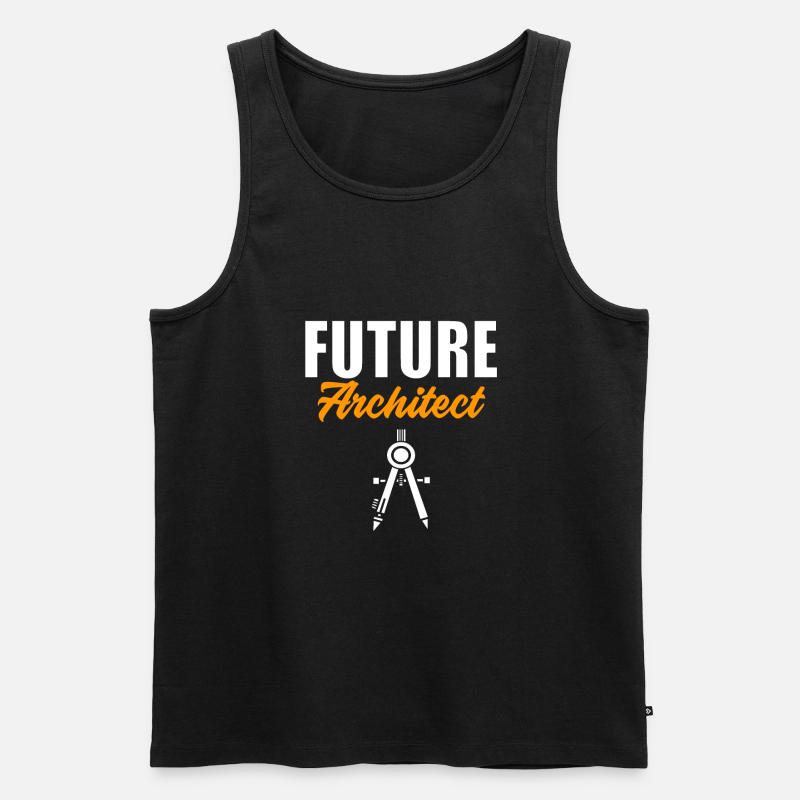 Architekt - Männer Premium Bio Tank Top - Schwarz