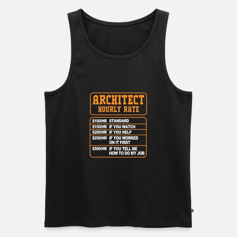 Architektur - Männer Premium Bio Tank Top - Schwarz