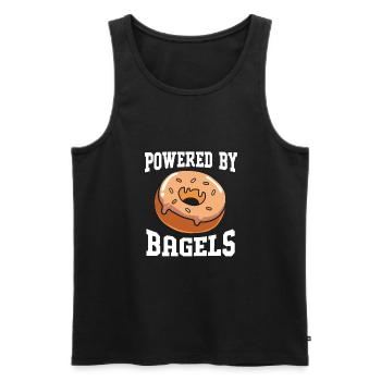 Bagel - Männer Premium Bio Tank Top - Schwarz - Vorne - AI Model Male 178 light (178cm)