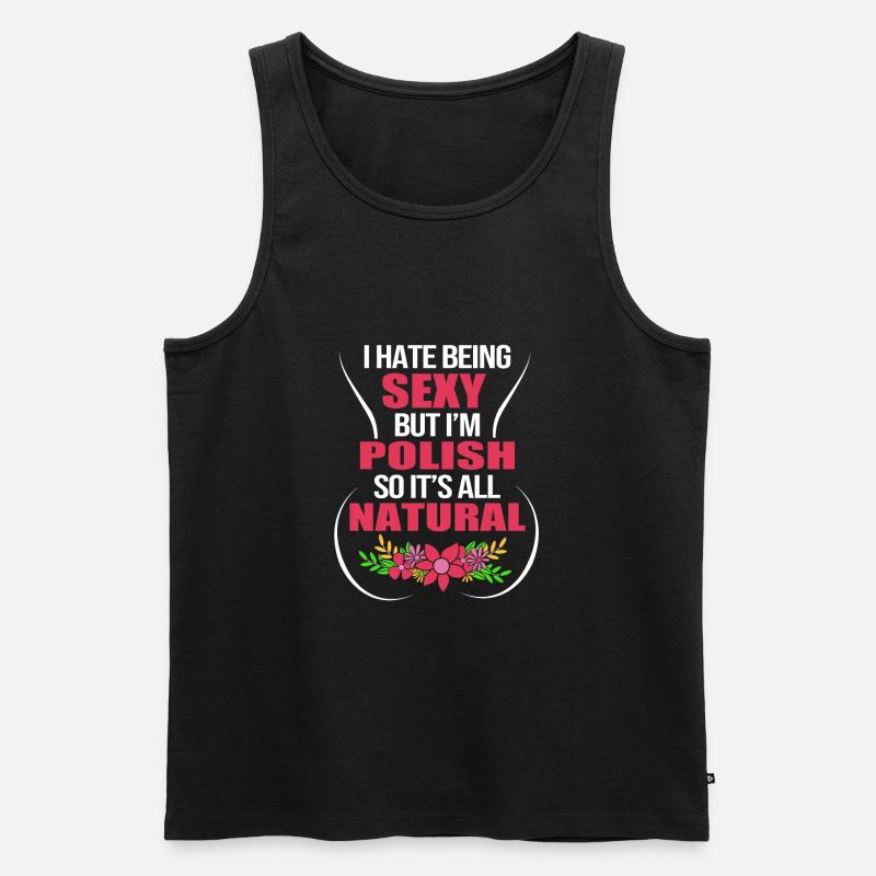 Polen Polnisch - Männer Premium Bio Tank Top - Schwarz