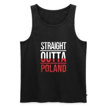 Poland Polish - Men's Premium Organic Tank Top - black - Front - Michal (187cm)