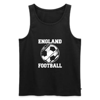 England - Men's Premium Organic Tank Top - black - Front - Michal (187cm)