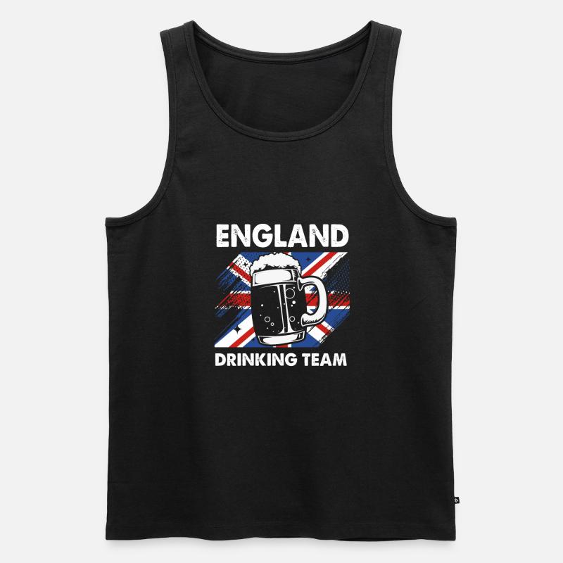 England Englisch - Männer Premium Bio Tank Top - Schwarz