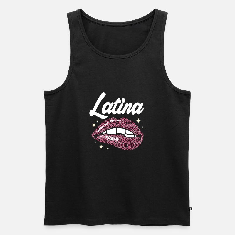 Latina Mutter - Männer Premium Bio Tank Top - Schwarz