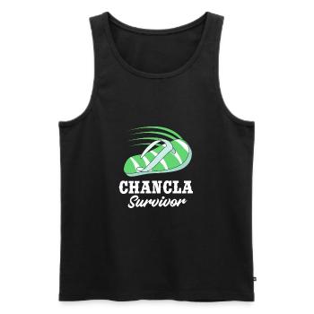 Latina Mom - Men's Premium Organic Tank Top - black - Front - AI Model Male 178 light (178cm)