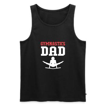 Gymnastique - Débardeur bio Premium Homme - noir - Devant - AI Model Male 178 light (178cm)