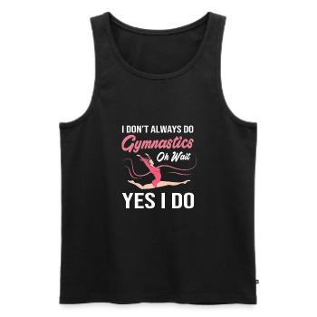 Athletics - Men's Premium Organic Tank Top - black - Front - AI Model Male 178 light (178cm)