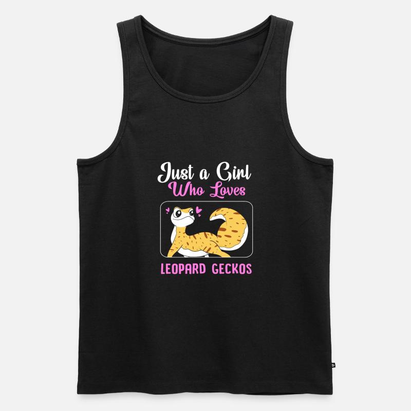 Leopard Gecko - Männer Premium Bio Tank Top - Schwarz