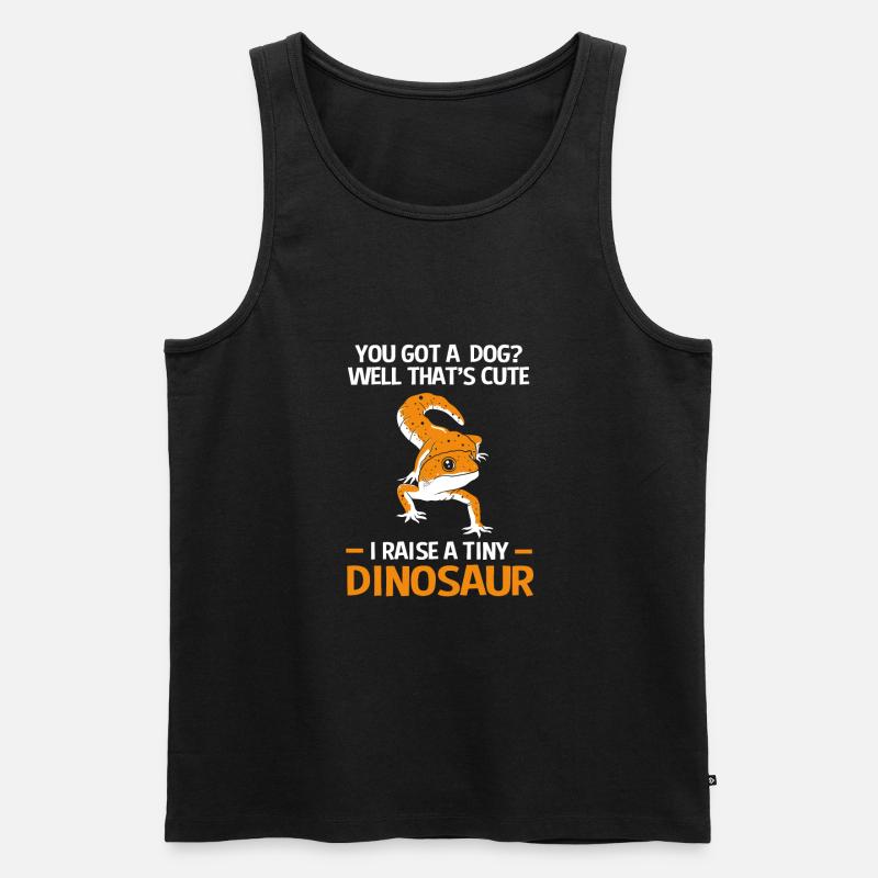 Leopard Gecko - Männer Premium Bio Tank Top - Schwarz