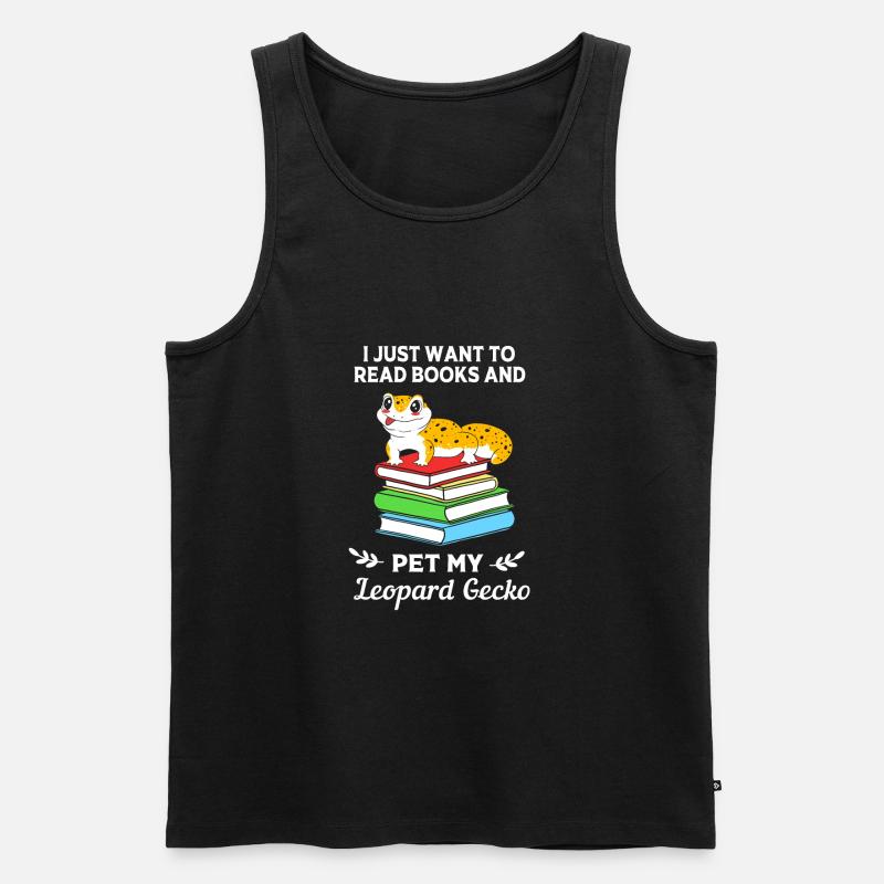 Leopard Gecko - Männer Premium Bio Tank Top - Schwarz