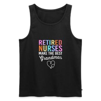 Pension d’infirmière - Débardeur bio Premium Homme - noir - Devant - Michal (187cm)
