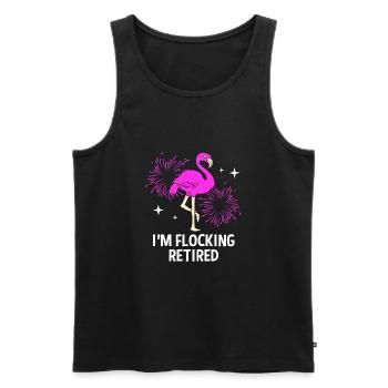 Krankenschwester Rente - Männer Premium Bio Tank Top - Schwarz - Vorne - Michal (187cm)