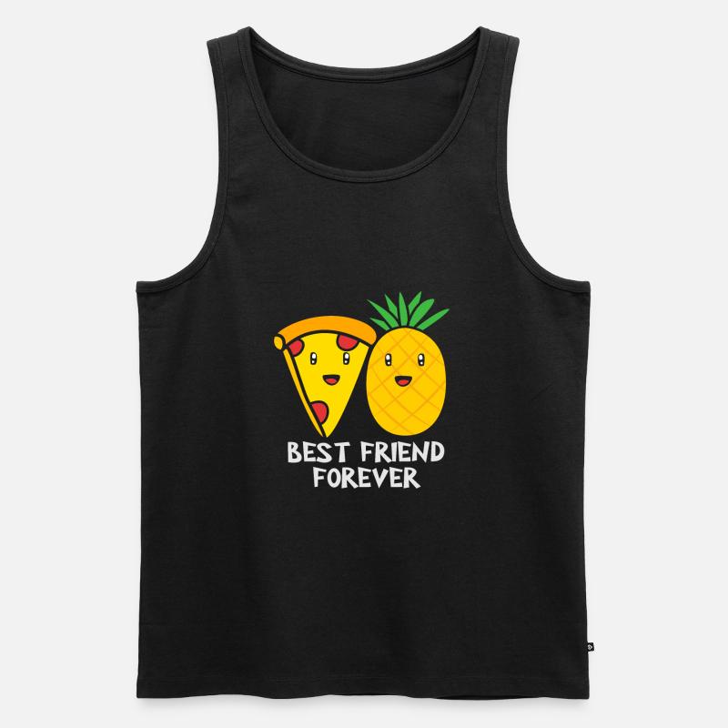 Pizza Hawaii - Männer Premium Bio Tank Top - Schwarz