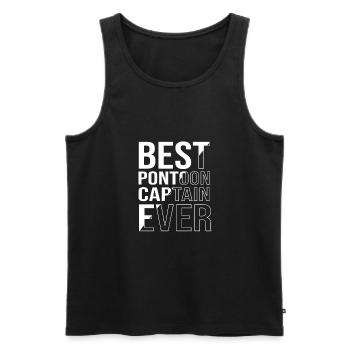 Pontonboot Boot Boote - Männer Premium Bio Tank Top - Schwarz - Vorne - AI Model Male 178 light (178cm)
