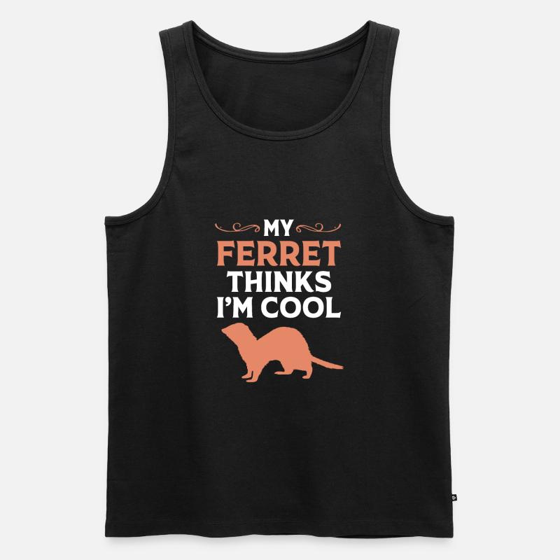 Frettchen - Männer Premium Bio Tank Top - Schwarz