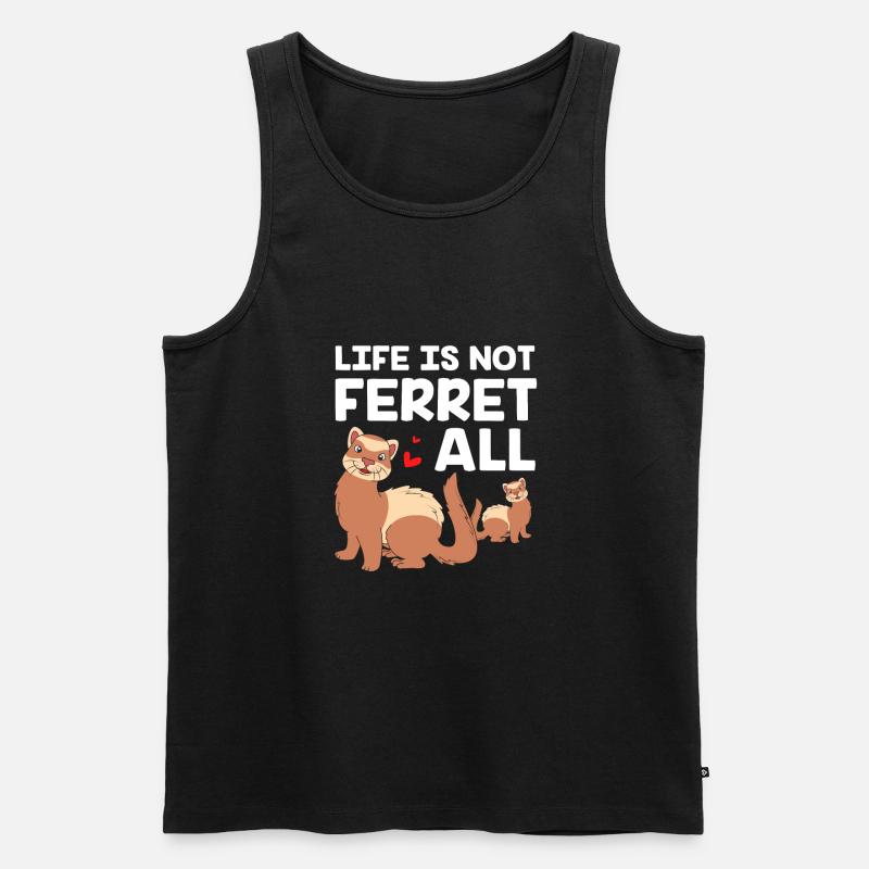 Frettchen - Männer Premium Bio Tank Top - Schwarz