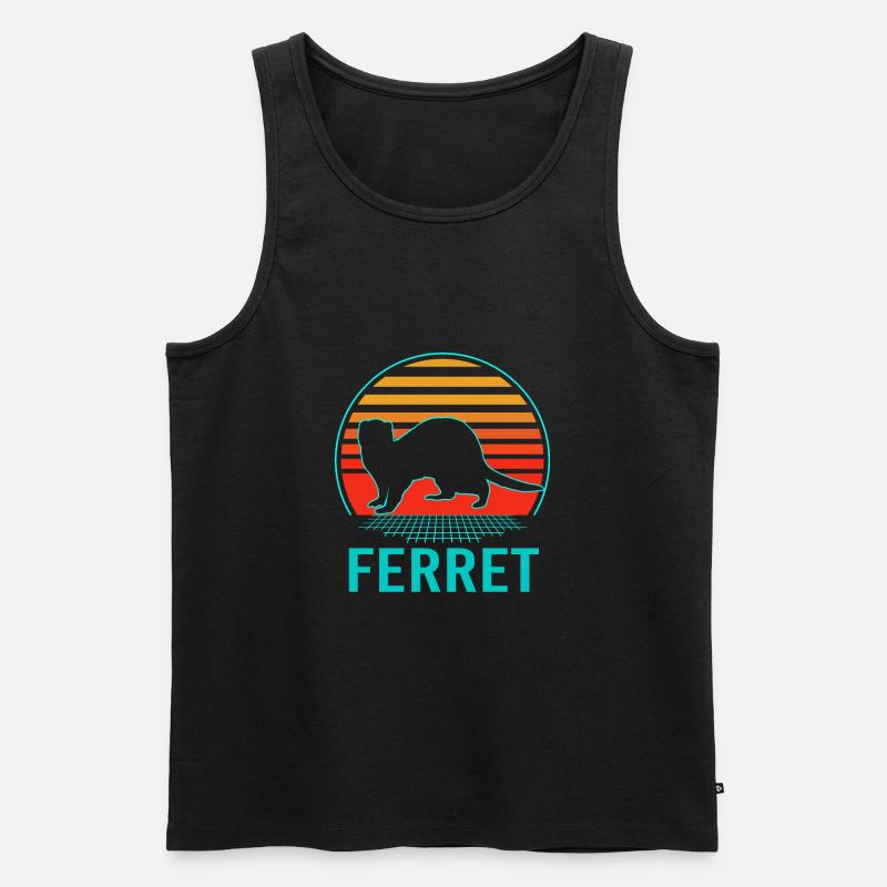 Frettchen - Männer Premium Bio Tank Top - Schwarz