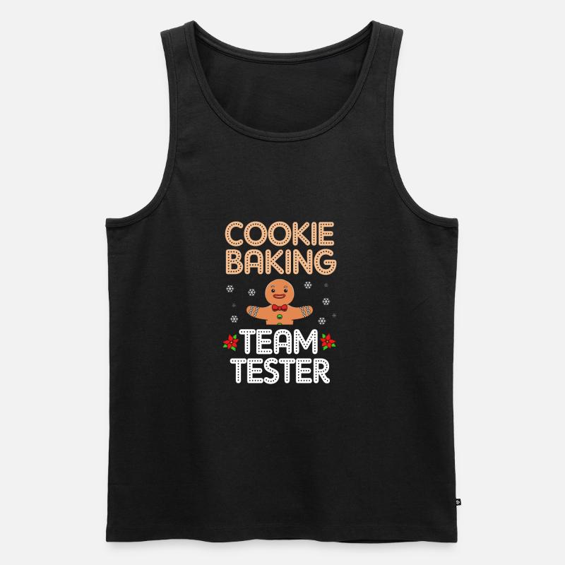 Lebkuchenmann Lebkuchenherz Lebkuchen Naschen - Männer Premium Bio Tank Top - Schwarz