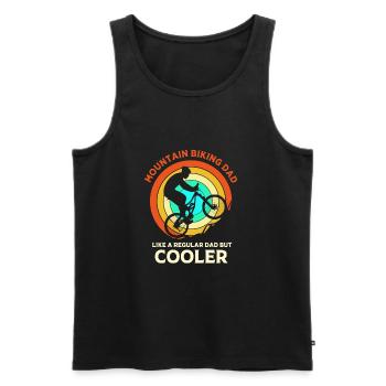 Mountain biking Mountain biking Mountain bikers - Men's Premium Organic Tank Top - black - Front - Michal (187cm)