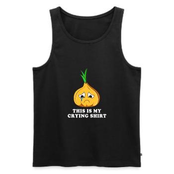 Oignon - Débardeur bio Premium Homme - noir - Devant - Michal (187cm)