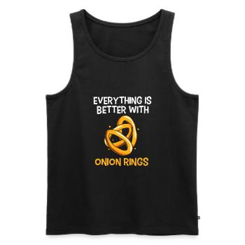 Oignon - Débardeur bio Premium Homme - noir - Devant - Michal (187cm)