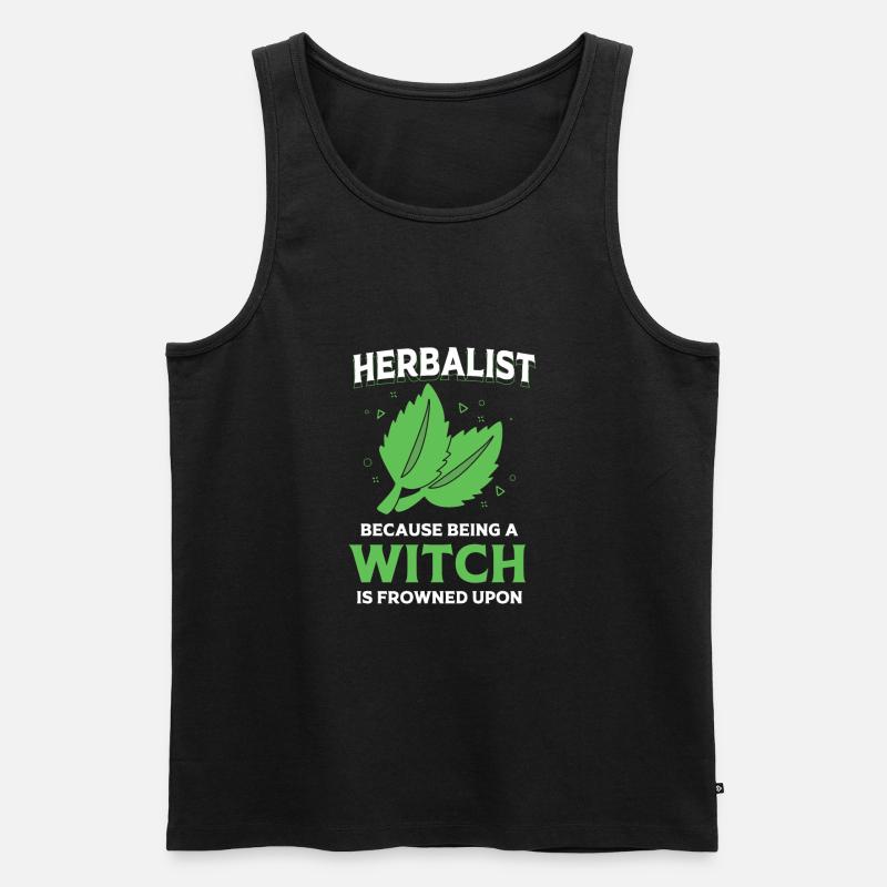 Ätherisches Öl - Männer Premium Bio Tank Top - Schwarz