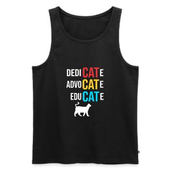 Katzenrettung Tierrechte Tierrettung Tierheim - Männer Premium Bio Tank Top - Schwarz - Vorne - AI Model Male 178 light (178cm)