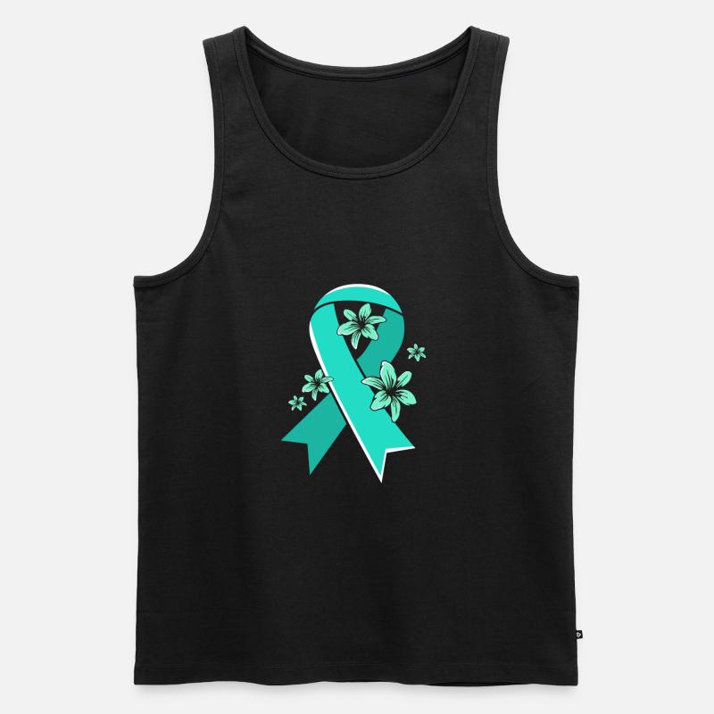 Pcos-Bewusstsein - Männer Premium Bio Tank Top - Schwarz