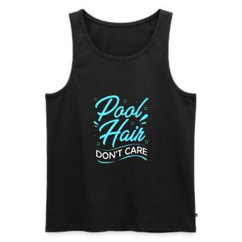 Pool Party - Männer Premium Bio Tank Top - Schwarz - Vorne - AI Model Male 178 light (178cm)